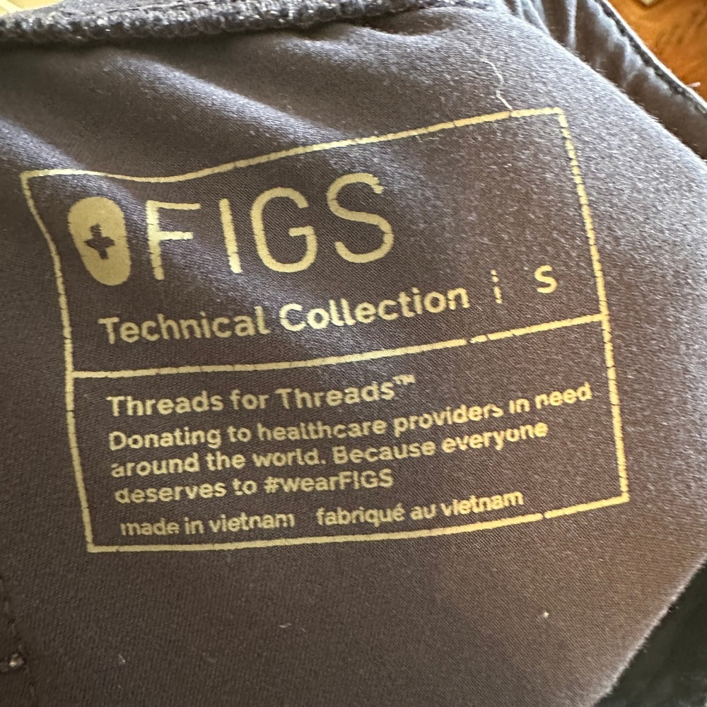 FIGS Jamora Jogger Scrubs Navy Blue Pants Size Small Cargo Pockets - Picture 5 of 9
